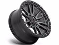 ~(37 lbs. 20X20X12)~ REBEL 17x9 6x139.70 MATTE GUN METAL BLACK BEAD RING (1 mm)