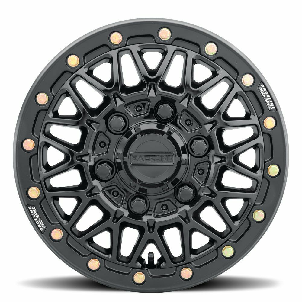 Raceline A15 Omega 15x6in / 6x139.7 BP / 74mm Offset / 78.1mm Bore - Gloss Black