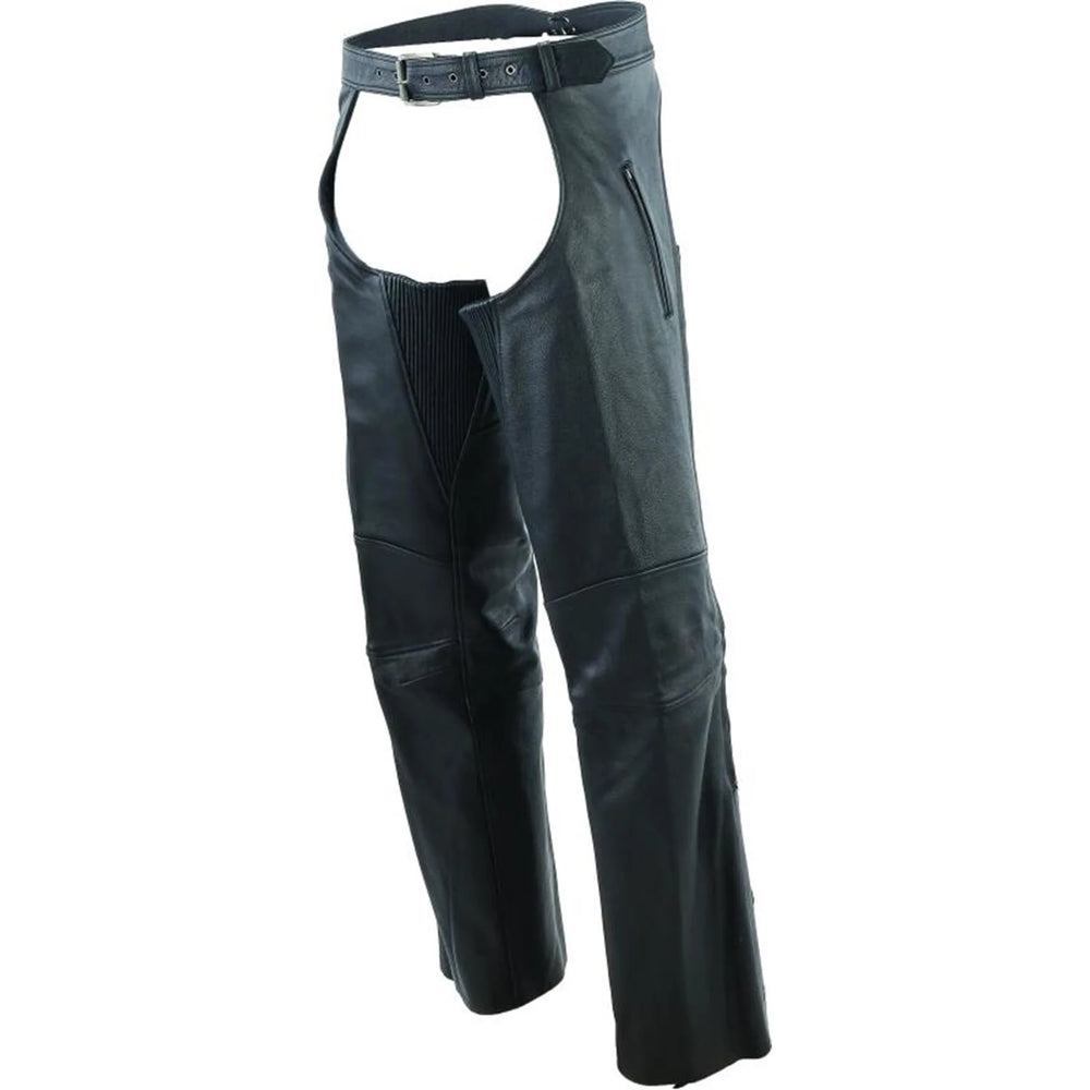 Kuryakyn Leather By River Road Longhaul Leather Chaps Black - 2XL