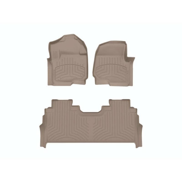 WeatherTech Tan Front Rear FloorLiner HP Fits -23-24 F-250 F-350 F-450 F-550 451012-1-6IM