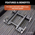 (KIT)A20 5TH WHEEL HITCH W/ROLLER AND GM PUCK SYSTEM ADAPTER
