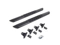 V3 Series Aluminum Side Steps with Mounting Brackets Textured Black For 2018-2025 Jeep Wrangler JL Go Rhino