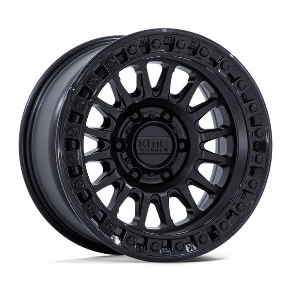 KM552 18X9 8X6.5 M-BLK G-BLK-LP 18M