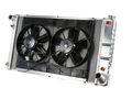 Radiator w/Fans C-10 Trk 67-72 Auto Trans Black