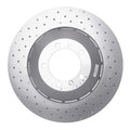 R1 Concepts Hi-Carbon Alloy GEOMET Coated Rotor - Drilled Fits Porsche 911