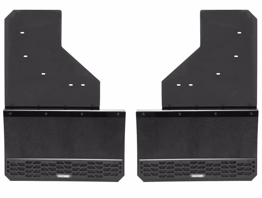 19C RAM 2500/3500 DUALLY REAR 2 PC BLK MUD SKINS SOLID HIGH DENSITY POLYETHYLEN