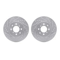 R1 97-01 Honda Prelude Front & Rear Drill/Slot Silver Rotors w/Ceramic Pads