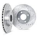 R1 97-01 Honda Prelude Front & Rear Drill/Slot Silver Rotors w/Ceramic Pads