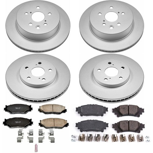 Power Stop 14-15 Lexus IS250 Front & Rear Z17 Evolution Geomet Coated Brake Kit
