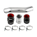 PPE Hot Charge Air Pipe Kit - OEM Length - 2017-2026 Ford 6.7L Power Stroke - Brushed 315025210