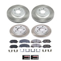 Power Stop 12-13 Chevrolet Impala Front and Rear Semi-Coated Rotor Kit