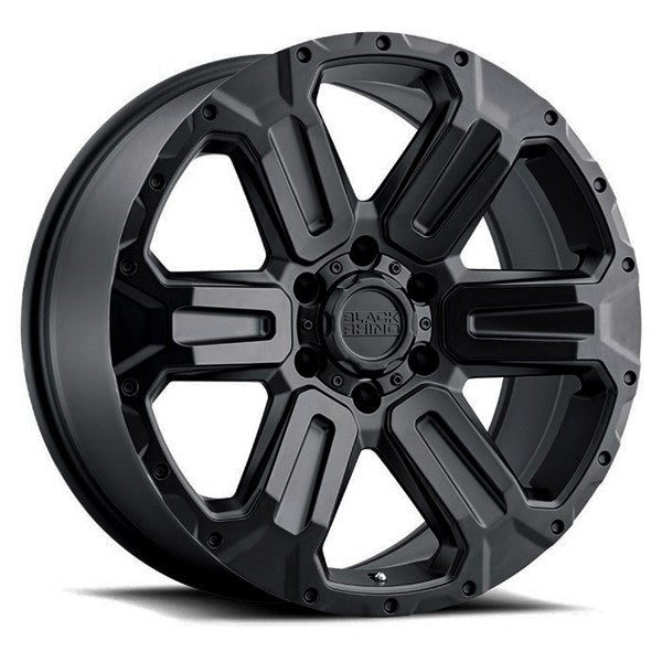 BLACK RHINO WANAKA 18x9.0 6/139.7 ET18 CB112.1 MATTE BLACK