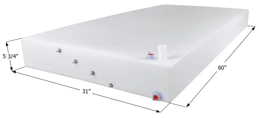 FRESH WATER TANK, WT3544, 60X31X5 3
