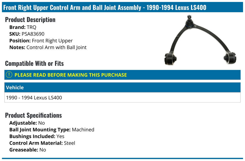 CONTROL ARM