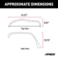 0718 JK TUBULBAR FRONT FENDER FLARE RAW