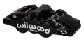 Wilwood Caliper-Aero4-L/H - Black 1.88/1.62in Pistons 1.25in Disc