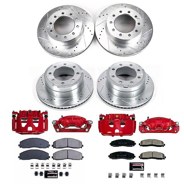 Power Stop 2016 Ford F-350 Super Duty Front & Rear Z23 Evolution Kit w/Cals