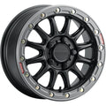 Raceline A14BG Alpha 15x7in/4x156 BP/10mm Offset/132.5mm Bore - Black & Gunmetal Ring Beadlock Wheel