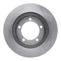 R1 89-22 Workhorse 500Lb Gvw) Rear Left Drilled & Slotted Black Brake Rotor