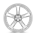 ~(33 lbs. 20X20X11)~ TSW JARAMA 18x9.5 5/114.3 ET40 CB76.1 HYPSIL MIRROR LIP