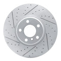 R1 16-18 BMW X4 Right Front Drilled & Slotted Geoperformance Rotor