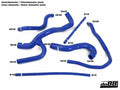 do88 81-90 Audi Quattro/Ur-Quattro 2.2T 10V Radiator Hoses - Blue