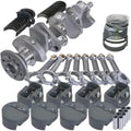 Eagle Chevy 350 3.480in Crank 6.000in I-Beam Rods -5cc Flat Top 4.000in Pistons Rotating Assembly