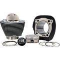 S&S Cycle 2017+ M8 Model 132in/136in Big Bore Cylinder Kit +8.5cc Dome (Blk w/o Fins) - 4.320in Bore