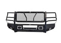 1517 F150 (EX RAPTOR) FRONT BUMPER W/SENSORS LIGHT BAR COMPATIBLE GLOSS BLACK