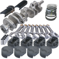 Eagle Ford 302 3.400in Crank 5.400in I-Beam Rods -6cc Flat Top 4.125in Pistons Balanced Assembly