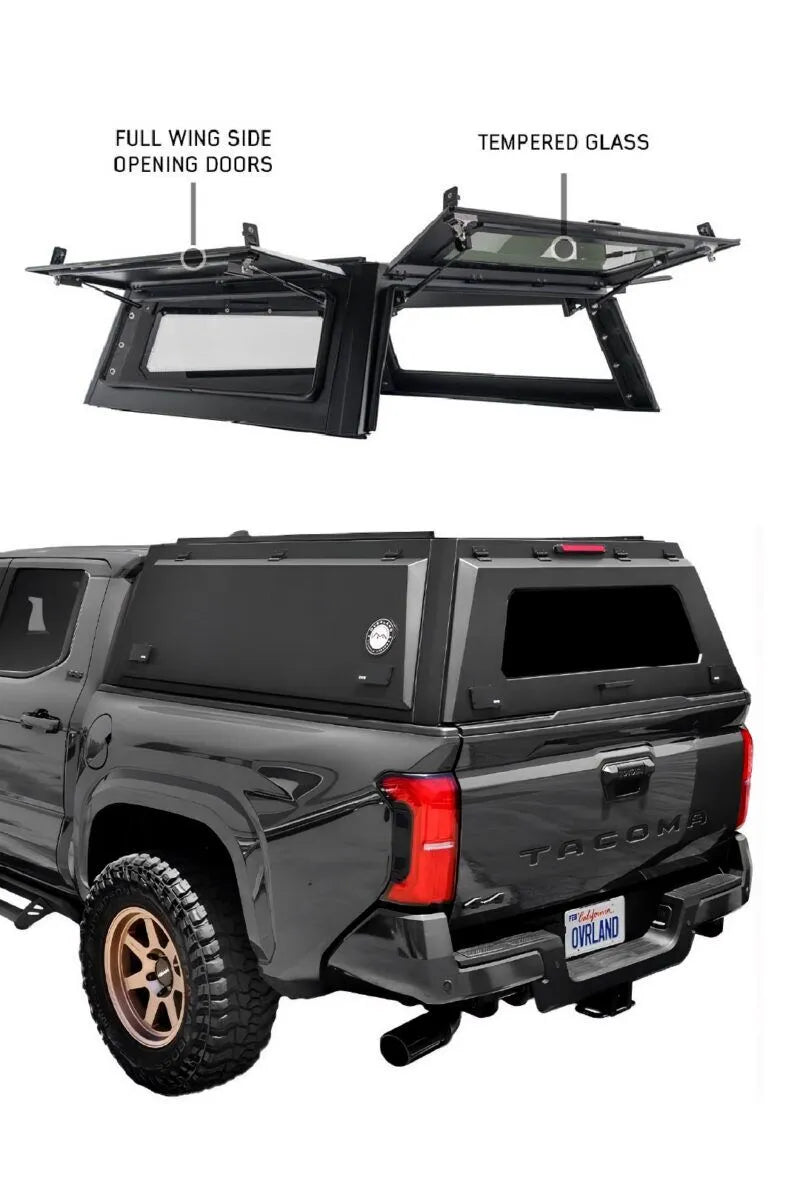 Overland Vehicle Systems Expedition - Truck Cap Box 2 Side Full Window Pannels