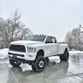 ~(110 lbs. 61X25X10)~ 2010-2018 RAM 3500 Alpha Front Bumper Commander Grille Guard - 37-1 2in Sq. (x2) Smooth