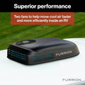 FURRION CHILL HE LOWPROFILE RV ROOFTOP AIR CONDITIONER WITH HEAT PUMP (R32) 5K BLACK
