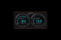 Waterproof LED 2 Gauge Panel OP/WT