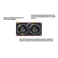 Waterproof LED 2 Gauge Panel OP/WT