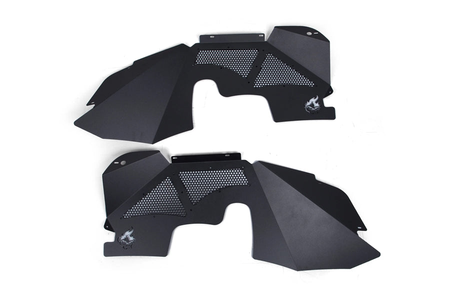 Crawltek 2007-2018 Jeep Wrangler JK Front Inner Fender - Black - JK30001