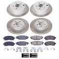 Power Stop 18-22 Subaru Crosstrek Front and Rear Semi-Coated Rotor Kit