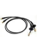 TWO HOSES W/BULKHEAD FITT 24FT