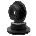 R1 Concepts Brake Rotor- Slotted - Black Fits Ford E-150