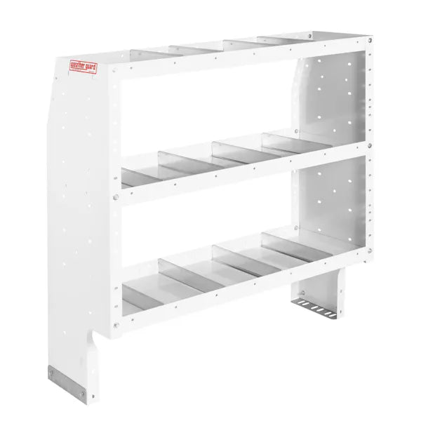 HEAVY DUTY ADJUSTABLE 3 SHELF UNIT 42 IN X 44 IN X 16 IN
