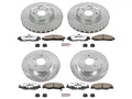 Power Stop 05-07 Cadillac XLR Front & Rear Z26 Street Warrior Brake Kit