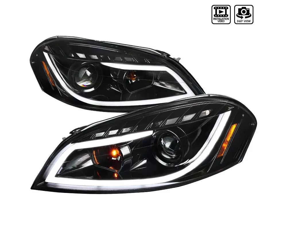 PROJECTOR HEADLIGHT GLOSSY BLACK