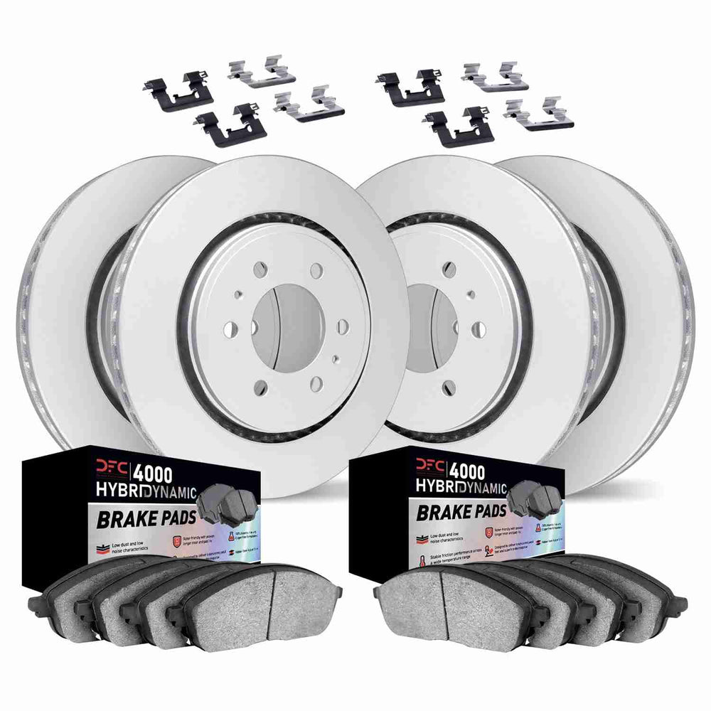 DFC 10-24 Lexus GX460 Front & Rear Geospec Rotors w/4000 HybriDynamic Brake Pads w/Hardware