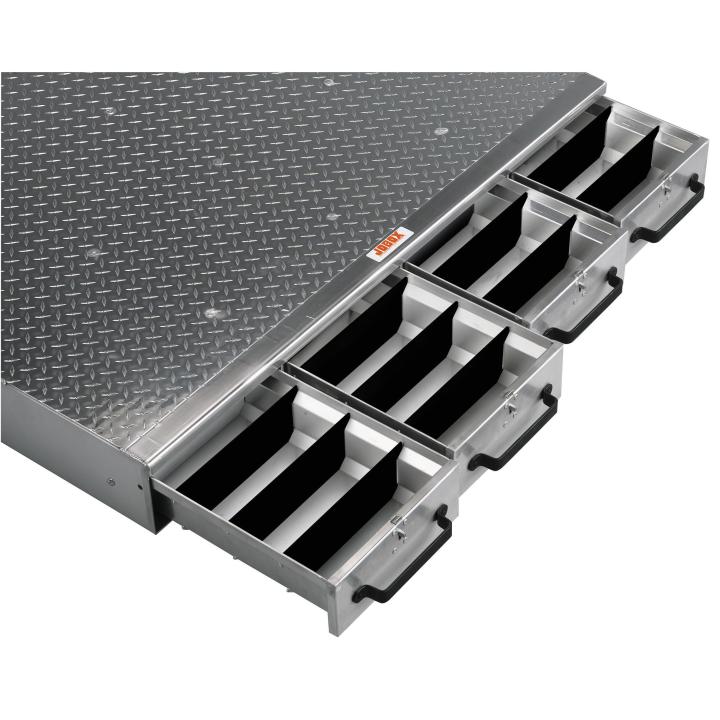 JOBOX PREMIUM ALUM 4 DRAWER FLOOR 48X6X50