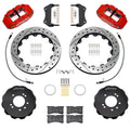 Wilwood 95-98 Nissan Skyline Superlite 6R Front BBK w/ 12.88in D/S Rotors & Flexlines - Red