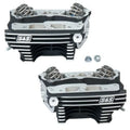 S&S Cycle 99-05 BT Super Stock 91cc Cylinder Heads - Wrinkle Black