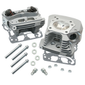 S&S Cycle 99-05 BT Super Stock 91cc Cylinder Heads - Wrinkle Black