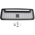 1519 SIERRA 2500/SIERRA 3500 LASER TORCH GRILLE/BLACK/MILD STEEL/1 PC/INSERT