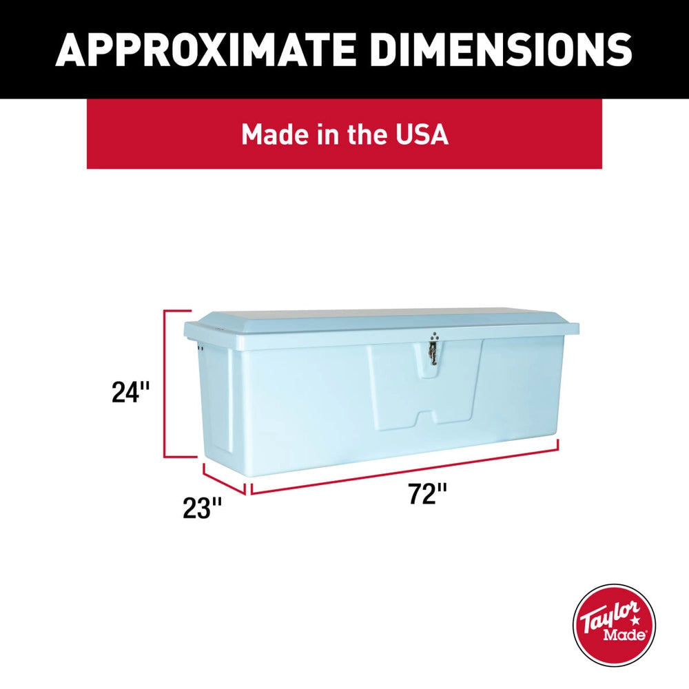 STOW N GO DOCK BOX ICE BLUE 24IN X 72IN X 23IN