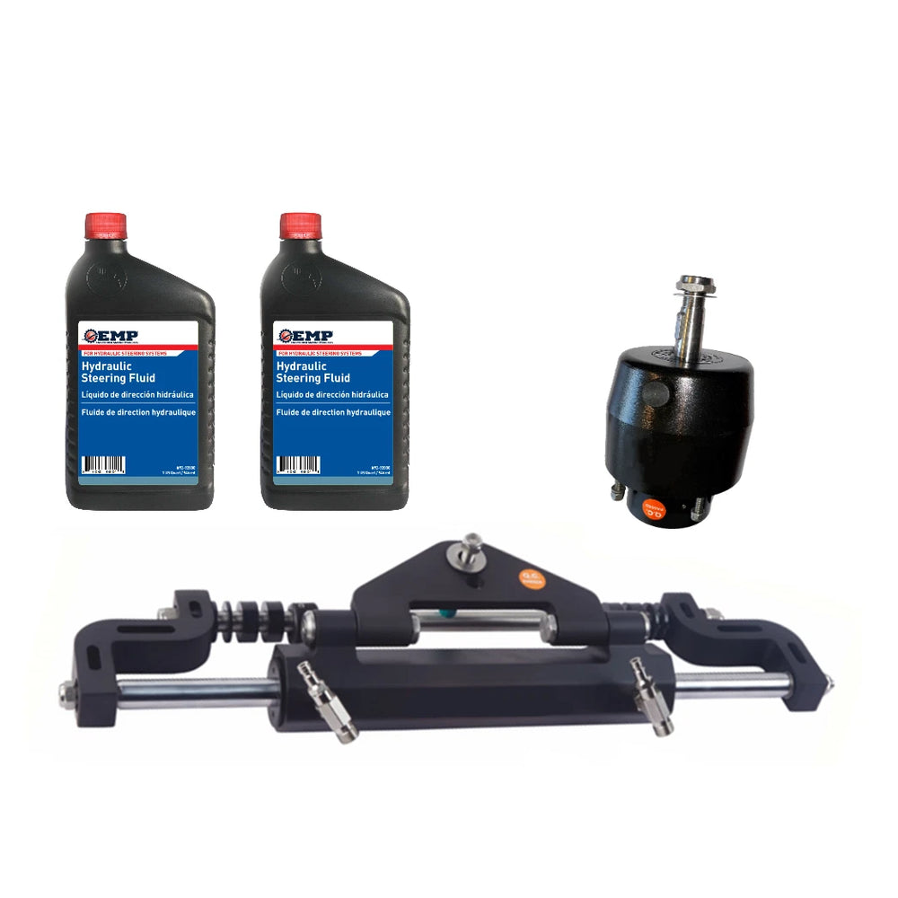 350HP HYDRAULIC STEERING KIT W/FRONT MOUNT HELMCYLINDER AND 2QT OIL